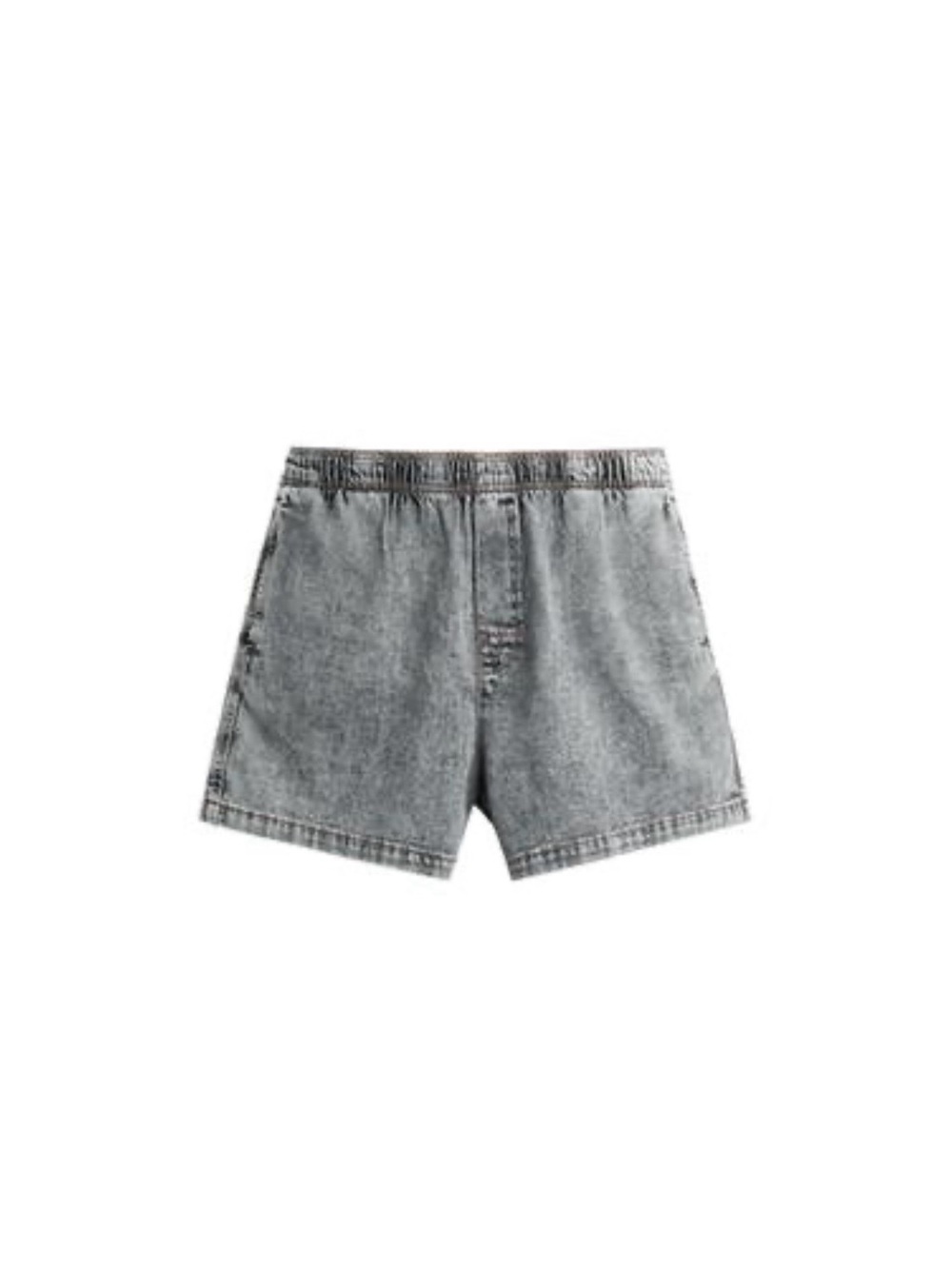 Zara Men's cropped denim shorts